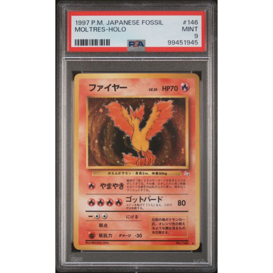 Moltres #146 FMO Fossil - Gradata PSA 9