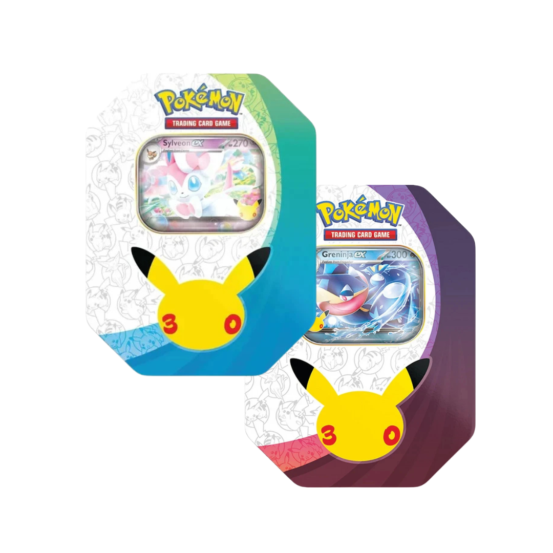 Tin 30° Anniversario - Tin di Greninja e Sylveon ex